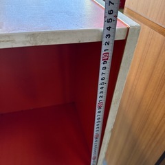 レトロ オレンジ　カラーボックスの画像