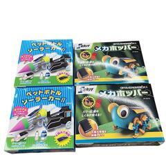 SG00001 エレキット　メカホッパー　ロボット　昆虫　バッタ　ペットボトルソーラーカーⅡ 4点まとめ売り [0000000001930]の画像