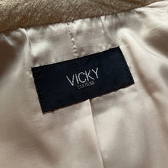 VICKYビッキー　コート　ベージュ　サイズ2の画像