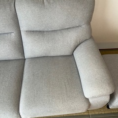 ニトリソファ+オットマンの画像