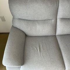 ニトリソファ+オットマンの画像