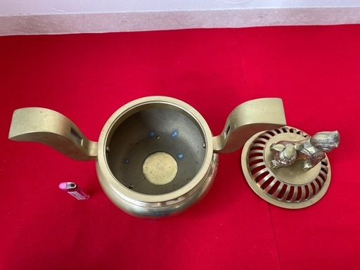 【寺院用】特大香炉　（灰付き）獅子掛中口　机上　寺院仏具