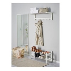 IKEA イケア　シューズラック　TJUSIG　16700 　ホワイト　　の画像