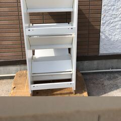 OJM0005K) IKEAシューズボックス/靴箱＜幅：約49cm 高さ：約135cm 奥行：約28cm＞中古品【取りに来られる方限定】の画像