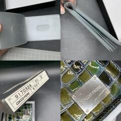 P416　COCCO FIORE コッコフィオーレ カードケース 名刺入れ 定期入れ パスケース　レザー クロコダイル型押しレザー レディース　9170328の画像