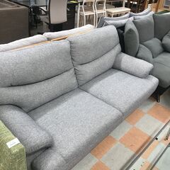 【ジャングルジャングル石川金沢店】  ソファー2人掛け ライトグレー W170×D62×H85 クリーニング済み												の画像