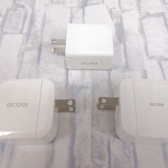 ( M-940 )ecola ACアダプター ３個 まとめて まとめ売り E-PD-J1 AC100-240V 中古 動作確認済みの画像