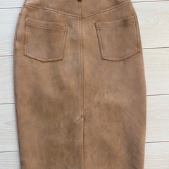 タイトスカートS★キャメル色の画像