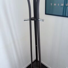 【美品】ニトリ ポールハンガー ベスタ ダークブラウン　コートハンガーの画像