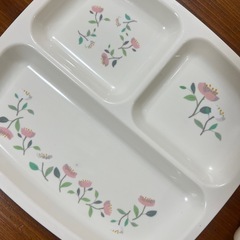 子供用仕切り付きプレート&コップセット の画像