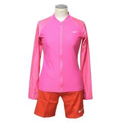 NIKE 美品＆新品 トレーニングウェアセットアップ 150サイズ ピンク＆レッド ナイキの画像