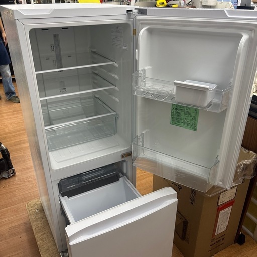 ☆ドリーム荒牧店☆ジモティー割引有☆【クリーニング済み】ハイセンス/2ドア冷蔵庫/AT-RF150-WH/154L/2021年製
