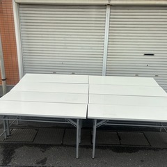 オフィス用家具 長机 横幅150cm x 奥行45cm x 高さ70cm 8台あります。の画像