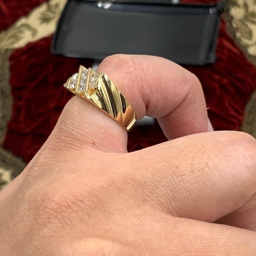 K18 ダイヤモンドリング　9g 約9号　0.65ct