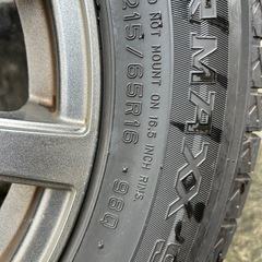 ダンロップ　 215/65/R16スタッドレス　タイヤホイール付4本の画像