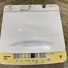 大阪送料無料★3か月保障付き★洗濯機★ハイセンス★6kg★2024年★HW-T60H★IS-12の画像