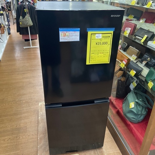 ☆ドリーム荒牧店☆ジモティー割引有☆【クリーニング済】シャープ/2ドア冷蔵庫/SJ-15E3-B/152L/2024年製