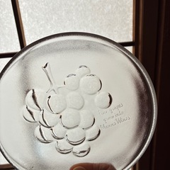 ガラス小皿　ぶどう柄✖️3枚の画像