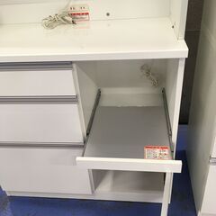 ★リユースのサカイ横浜南店★YM1497 高橋木工 レンジボード ホワイト W91×D47×H200 クリーニング済みの画像