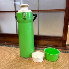 昭和レトロ 象印 水筒 グリーンの画像