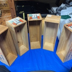 【Y1002】木箱　収納ケース　収納ボックス 箱　板　の画像