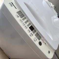 2024年　ハイセンス  洗濯機　6kg 美品の画像