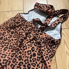 ヒョウ柄サロペット 7y120の画像