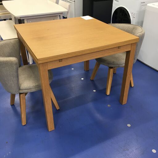 ★リユースのサカイ横浜南店★YM1499 IKEA 拡張ダイニングセット2人用 ブラウン W90～170×D90×H75 クリーニング済み