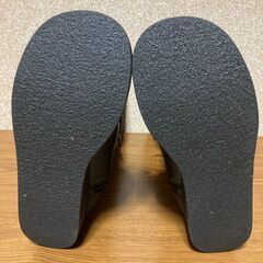 【中古/長期保管品】■レディース■本革製ブーツ■ブラック■23.5■詳細不明■の画像