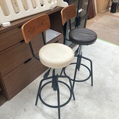 カウンターチェア ハイチェア 椅子 2脚セット♬の画像