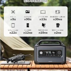 UGREEN ポータブル電源 リン酸鉄リチウム電池 680Wh 最大1500Wの画像