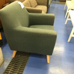 ★リユースのサカイ横浜南店★YM1500 NITORI 一人掛けソファ モスグリーン W74×D73×H77 クリーニング済みの画像