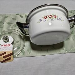 両手鍋18ｃｍ耐熱ガラス蓋の画像