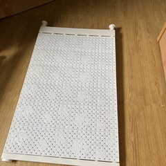 突っ張り式天板ホワイト2個＆突っ張りぼう棒の画像