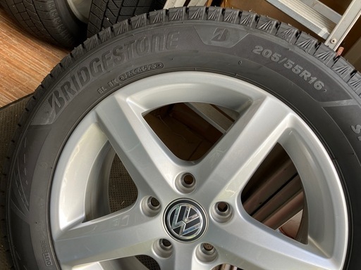 VW16インチホイールセット BS 205/55/R16 1シーズン使用