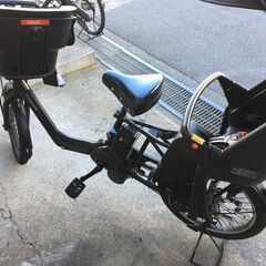地域限定送料無料　パナソニック　ギュットアニーズ　子供乗せ　16AH　三人乗り　黒　パスバビーアン　ビッケ　神戸市　電動自転車の画像