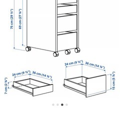 ikea ミッケ　キャビネットの画像