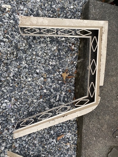 レトロ！！！！デコトラ　ステンレス　ドアバイザー