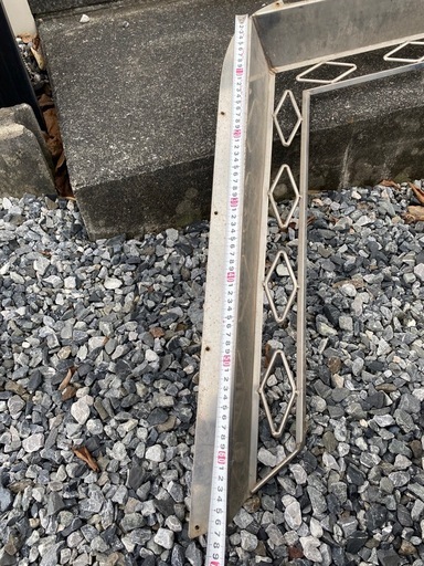 レトロ！！！！デコトラ　ステンレス　ドアバイザー