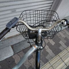 [YAMAHA]PAS With(パスウィズ)26吋 電動アシスト自転車 12.3Ahバッテリー+充電器+キー3本(シャンパンシルバー)の画像