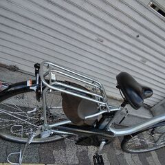 [YAMAHA]PAS With(パスウィズ)26吋 電動アシスト自転車 12.3Ahバッテリー+充電器+キー3本(シャンパンシルバー)の画像
