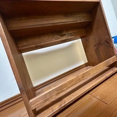 ヴィンテージ風　木製本棚の画像