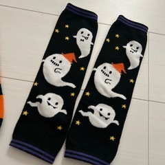 おばけベビーレッグウォーマー　アームウォーマー　子ども用　Halloweenの画像