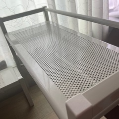 LOWYA [幅148~156] L字デスク ラック一体型 オークの画像