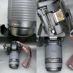 N392　Canon EOS 30D　DS126131　デジタル一眼レフカメラ・レンズセット　SIGMA ZOOM 75-300mm 1:4-5.6　動作未確認 イオスキス キャノン　キヤノンの画像