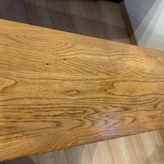 無印良品　木製テーブルベンチ　オーク材の画像