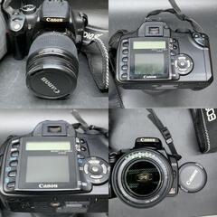 P439 Canon キヤノン EOS Kiss Digital N DS126071 フィルムカメラ オートフォーカス レンズセットマルミ(MARUMI)Water Proof Coat UV 58mm 一眼レフの画像