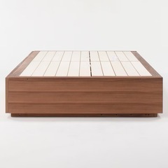 [廃盤品]無印良品　収納ベッド　シングル　オーク材の画像