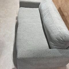 ソファー二人掛け　グレー　取りにきてくださる方限定の画像