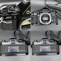 P442　Canon キヤノン 35mmフィルム一眼レフカメラ「Canon A-1」動作未確認　ブラック　ボディ　キャノンの画像